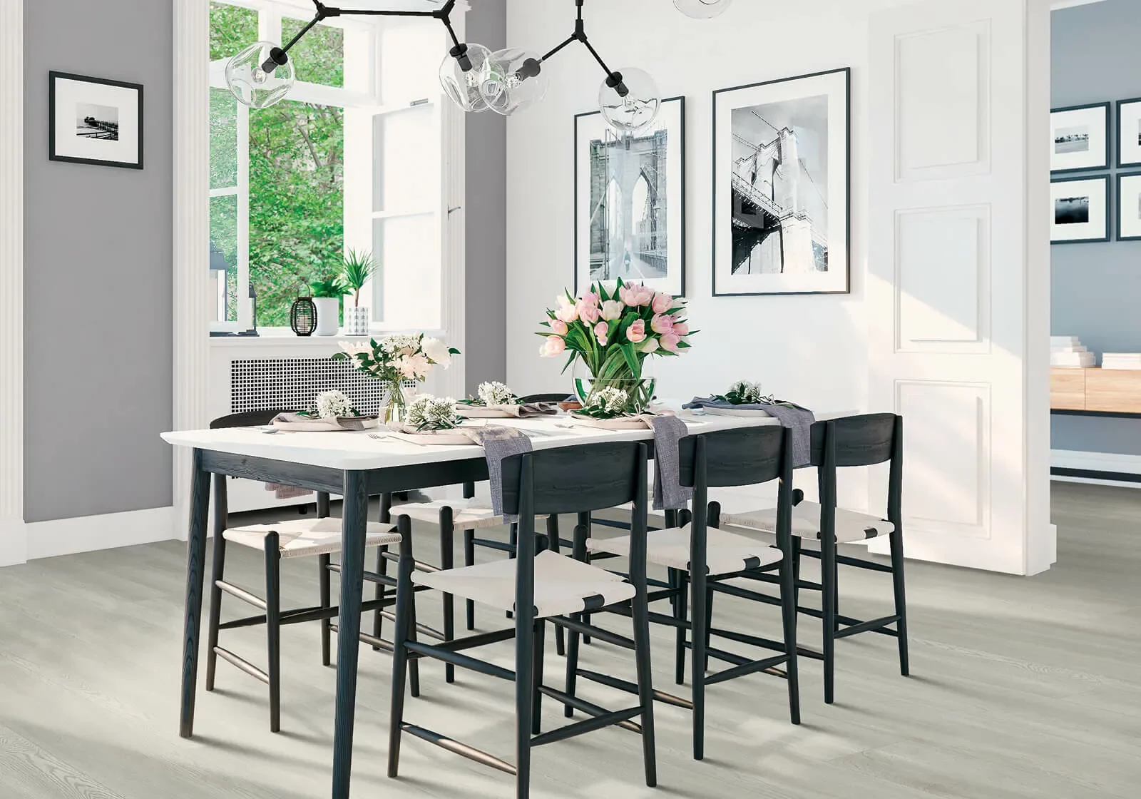 Dinning room laminate | Puckett's Flooring